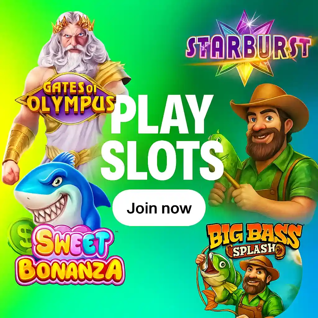 Promotional text for bet and free spins with slot machine and football